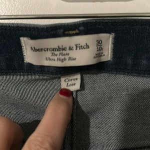 Abercrombie curve love ultra high rise flare 30/10